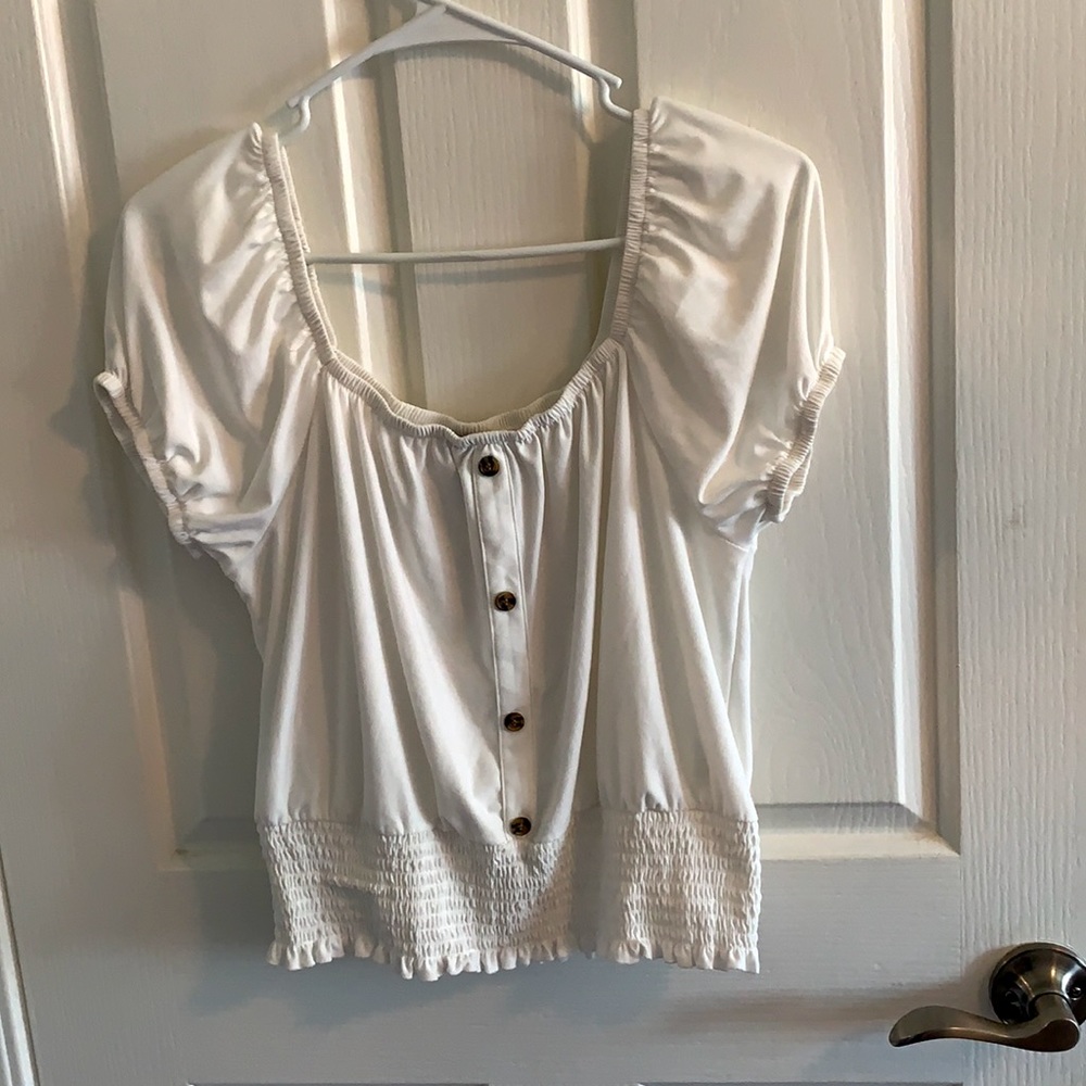 ~White Rue 21 Off the shoulder shirt